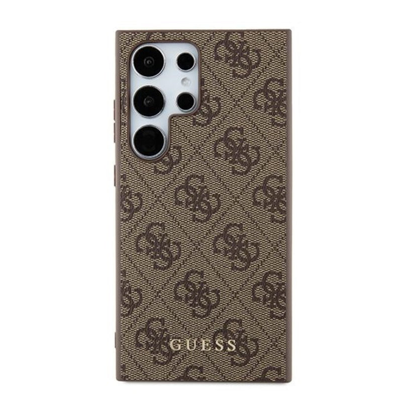 Futrola za Samsung Galaxy S24 Ultra S928, Guess, 4G Metal Gold Logo, Braon