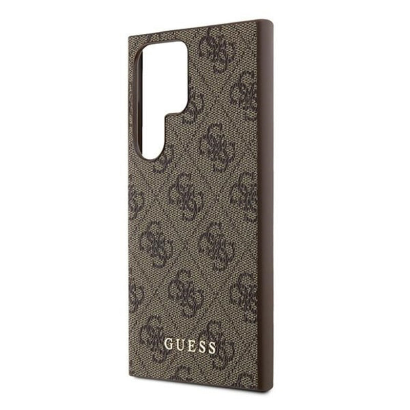 Futrola za Samsung Galaxy S24 Ultra S928, Guess, 4G Metal Gold Logo, Braon
