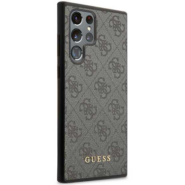 Futrola za Samsung Galaxy S24 Ultra S928, Guess, 4G Metal Gold Logo, Crna