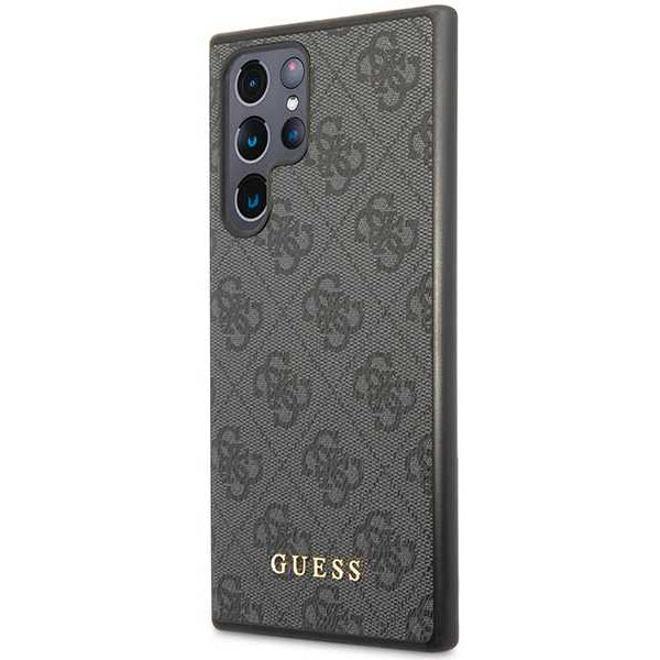Futrola za Samsung Galaxy S24 Ultra S928, Guess, 4G Metal Gold Logo, Crna