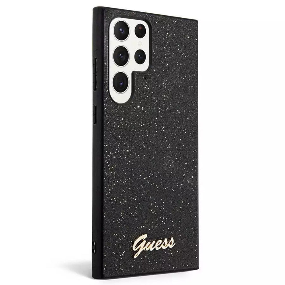 Futrola za Samsung Galaxy S24 Ultra S928, Guess, Glitter Script, Crna