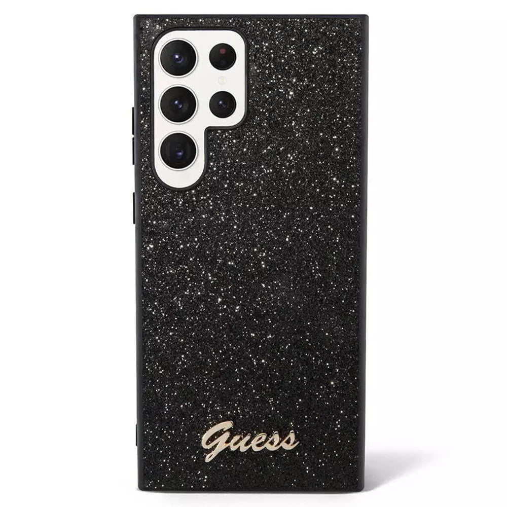 Futrola za Samsung Galaxy S24 Ultra S928, Guess, Glitter Script, Crna