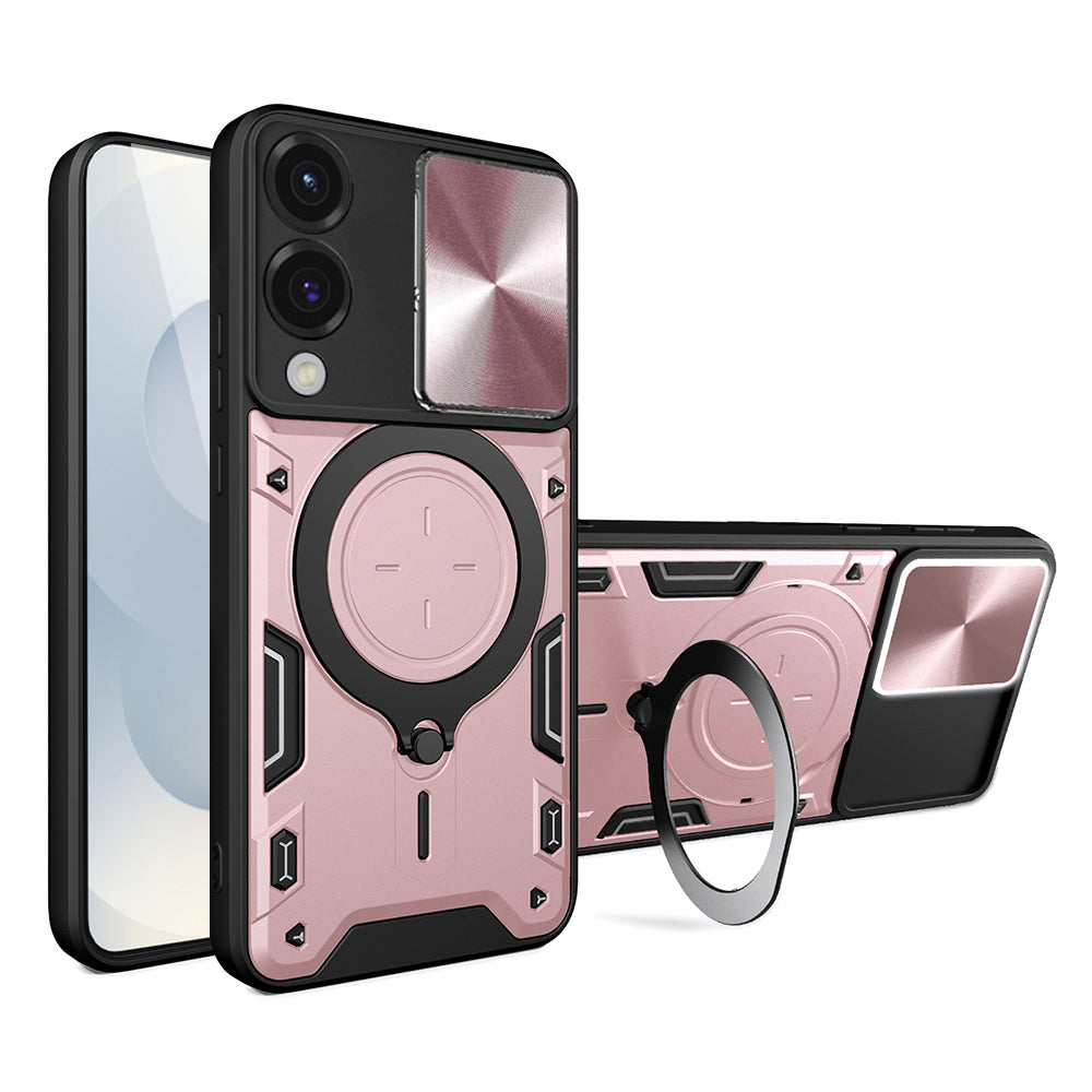 Futrola za Samsung Galaxy S25 Edge S937, Techsuit, CamGuard Pro, Roze Zlatna