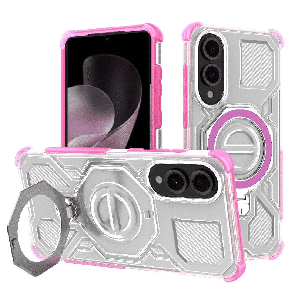 Futrola za Samsung Galaxy S25 Edge S937, Techsuit, Carbon Shield Pro, Roze