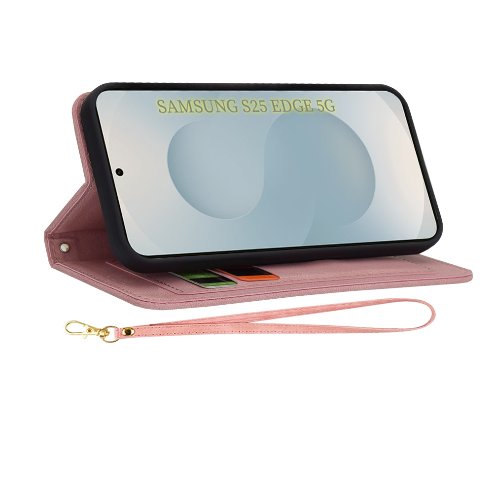 Futrola za Samsung Galaxy S25 Edge S937, Techsuit, FlipCraft, Roze