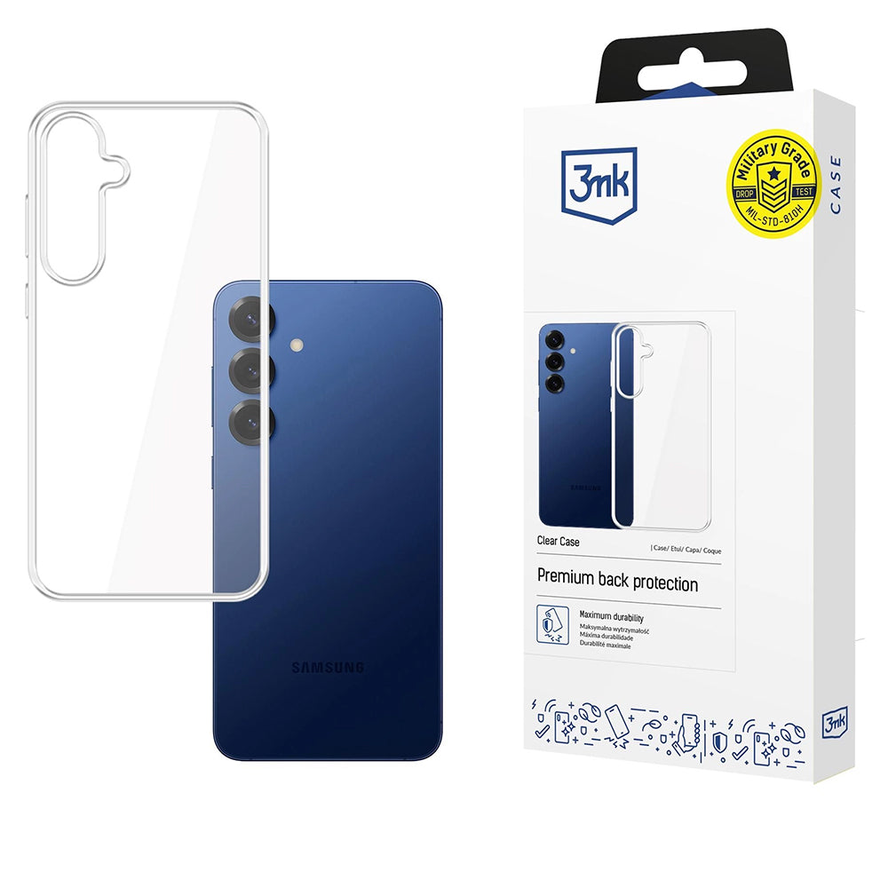 Futrola za Samsung Galaxy S25 FE, 3MK, Clear, Transparentna