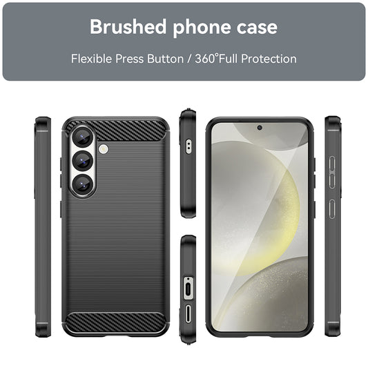 Futrola za Samsung Galaxy S25+ S936, Techsuit, Karbon, Crna