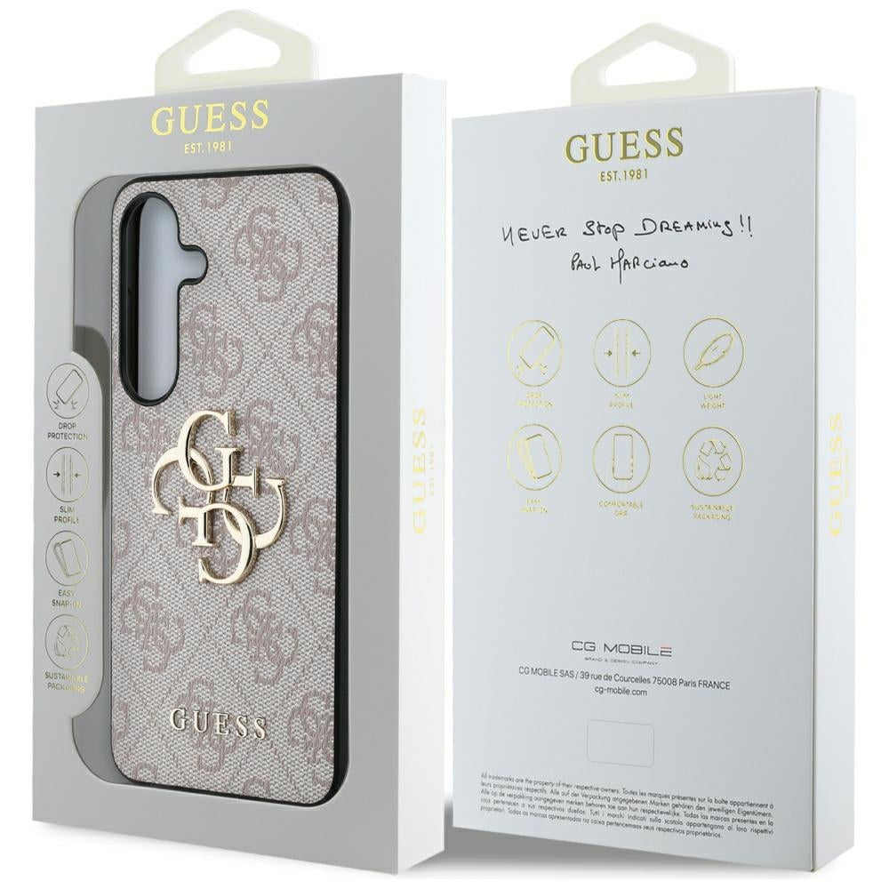 Futrola za Samsung Galaxy S25 S931, Guess, 4G Big Logo, Roze