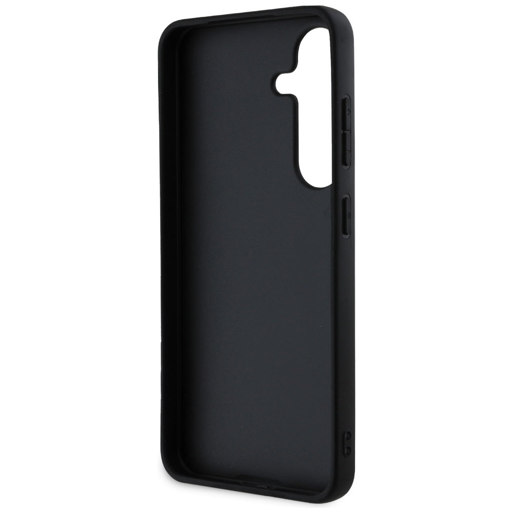 Futrola za Samsung Galaxy S25 S931, Guess, Grained Hot Stamp 4G Triangle, Roze