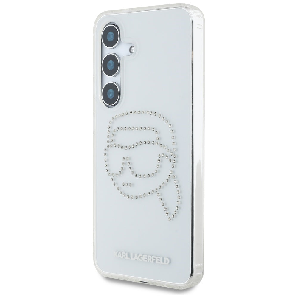 Futrola za Samsung Galaxy S25 S931, Karl Lagerfeld, IML Rhinestones Karl's Head, Providna