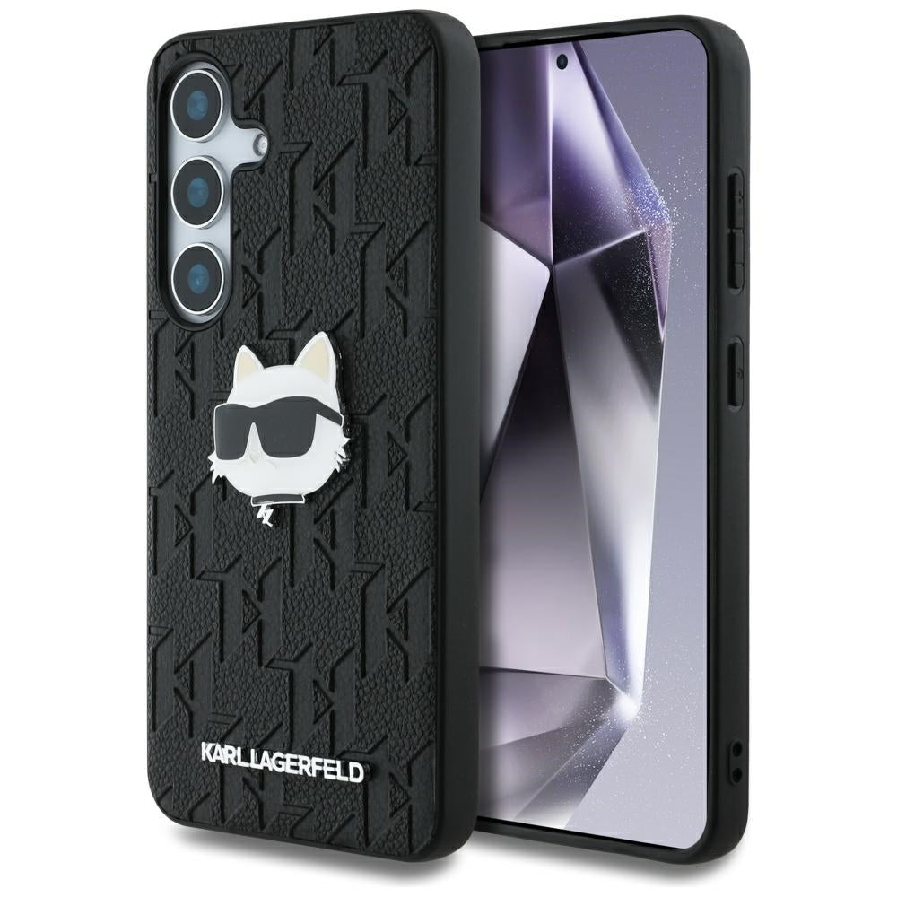 Futrola za Samsung Galaxy S25 S931, Karl Lagerfeld, Monogram Choupette's Head, Crna