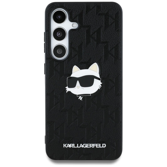 Futrola za Samsung Galaxy S25 S931, Karl Lagerfeld, Monogram Choupette's Head, Crna