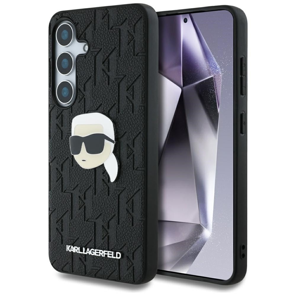 Futrola za Samsung Galaxy S25 S931, Karl Lagerfeld, Monogram Karl's Head, Crna