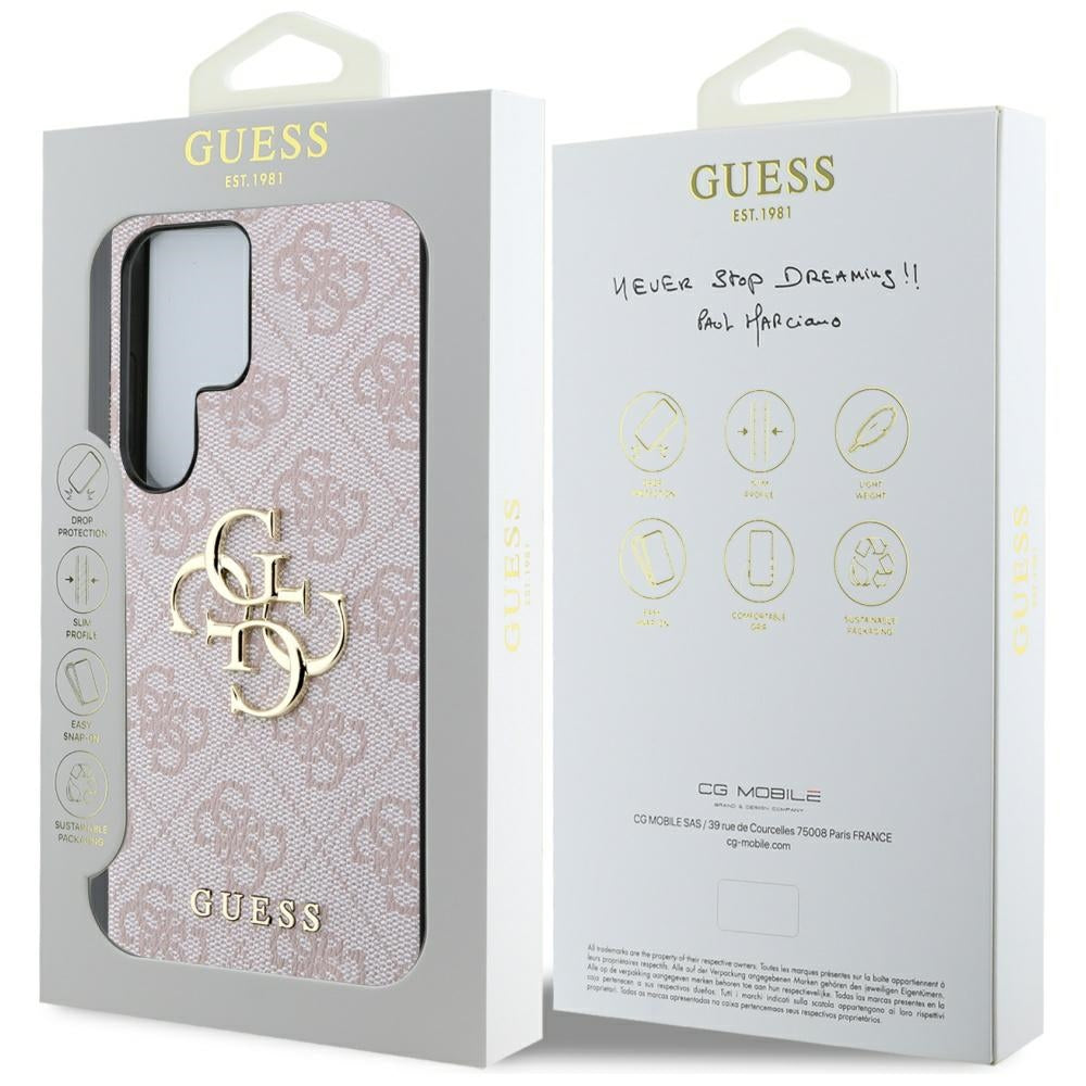 Futrola za Samsung Galaxy S25 Ultra S938, Guess, 4G Big Logo, Roze