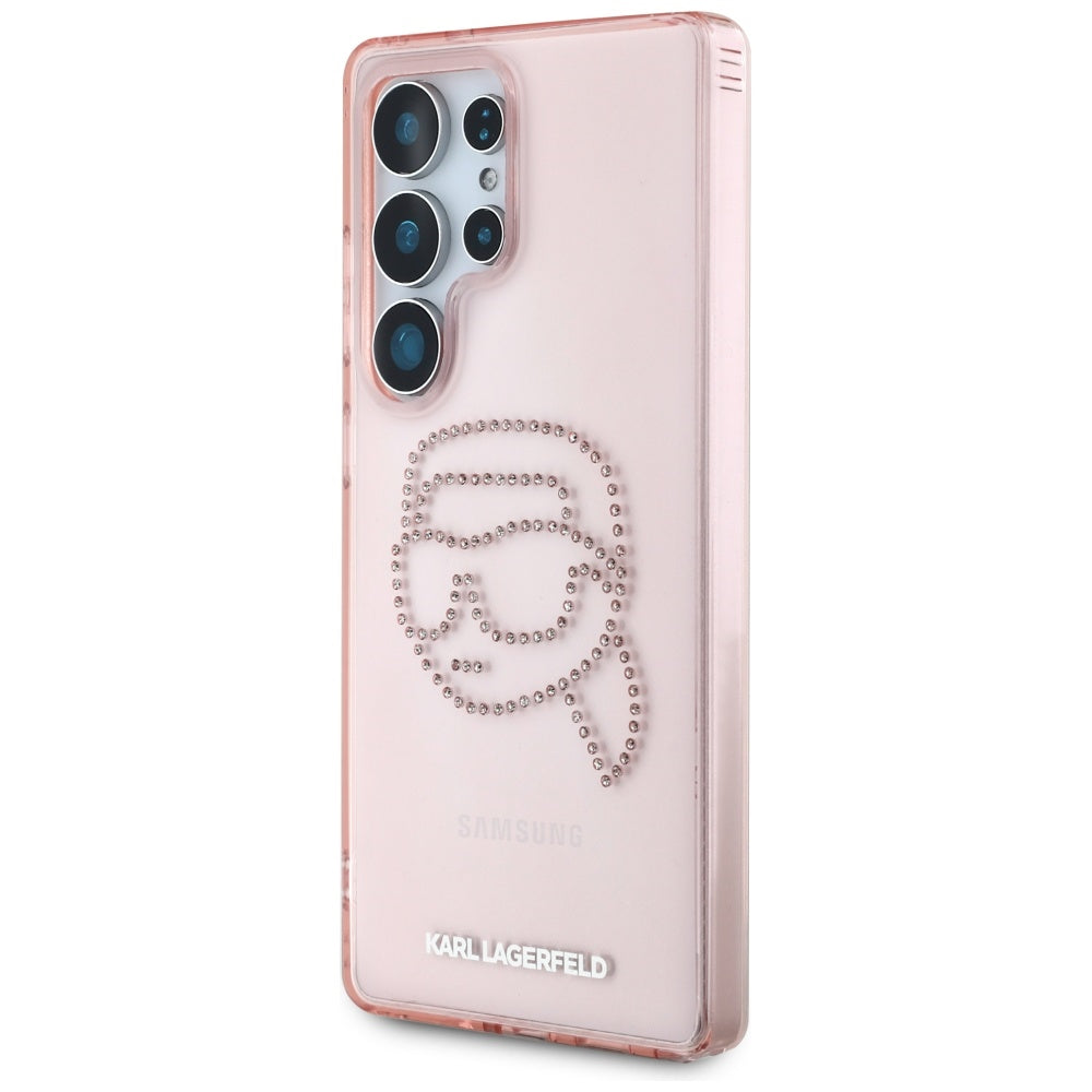 Futrola za Samsung Galaxy S25 Ultra S938, Karl Lagerfeld, IML Luxury Karl's Head, Roze