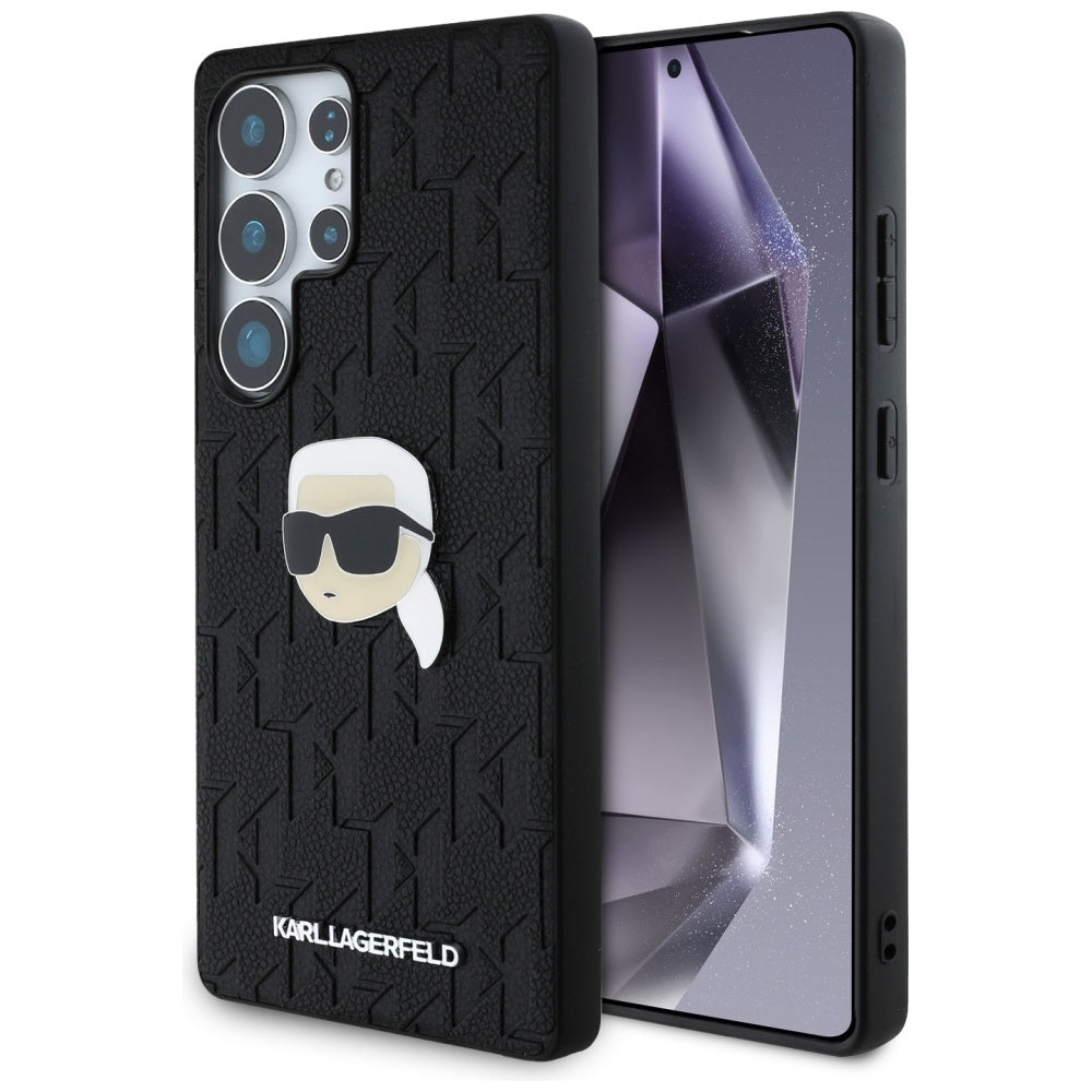 Futrola za Samsung Galaxy S25 Ultra S938, Karl Lagerfeld, Monogram Karl's Head, Crna