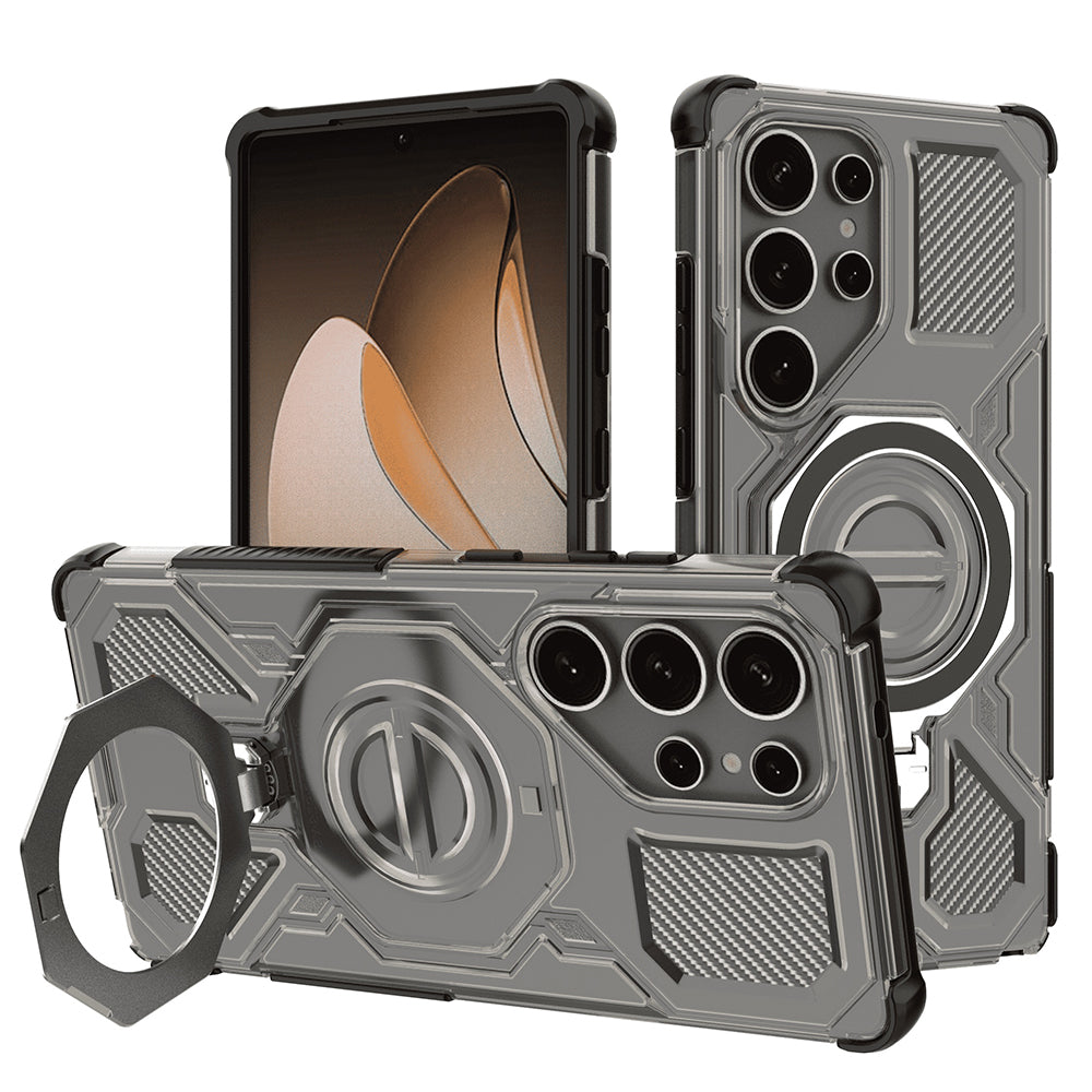 Futrola za Samsung Galaxy S25 Ultra S938, Techsuit, Carbon Shield Pro, Dimljena