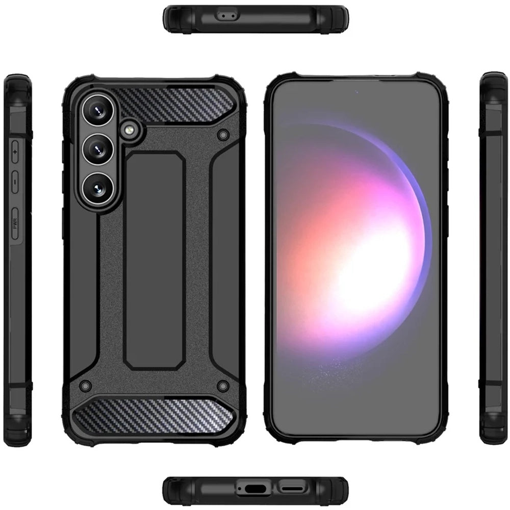 Futrola za Samsung Galaxy S25 Ultra S938, Techsuit, Hybrid Armor, Crna