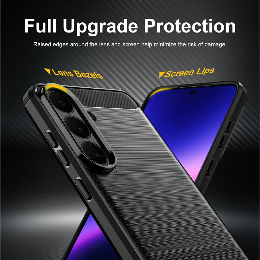 Futrola za Samsung Galaxy S26 FE S741 / S25 FE, Techsuit, Karbon, Plava