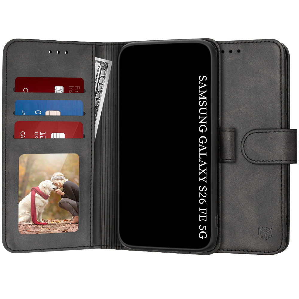 Futrola za Samsung Galaxy S26 FE S741 / S25 FE, Techsuit, Diary Book, Crna