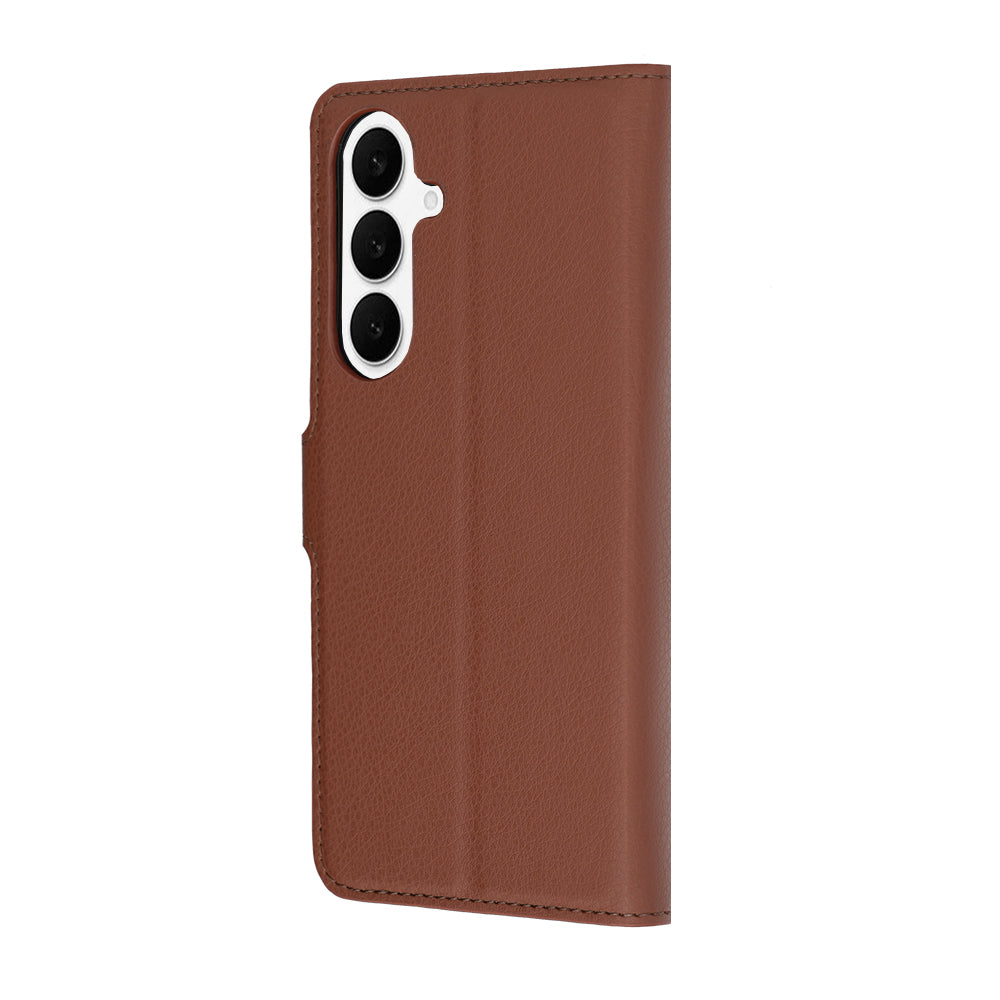 Futrola za Samsung Galaxy S26 FE S741 / S25 FE, Techsuit, Kožna Folio, Braon