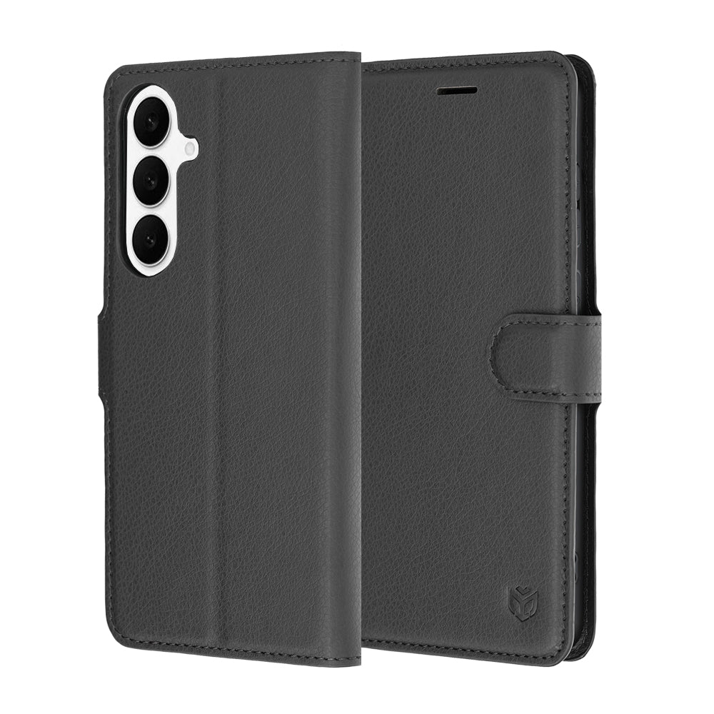 Futrola za Samsung Galaxy S26 FE S741 / S25 FE, Techsuit, Kožna Folio, Crna