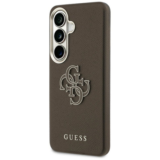 Futrola za Samsung Galaxy S26 Plus S947, Guess, 4G Grained Big and Classic Logo, Braon