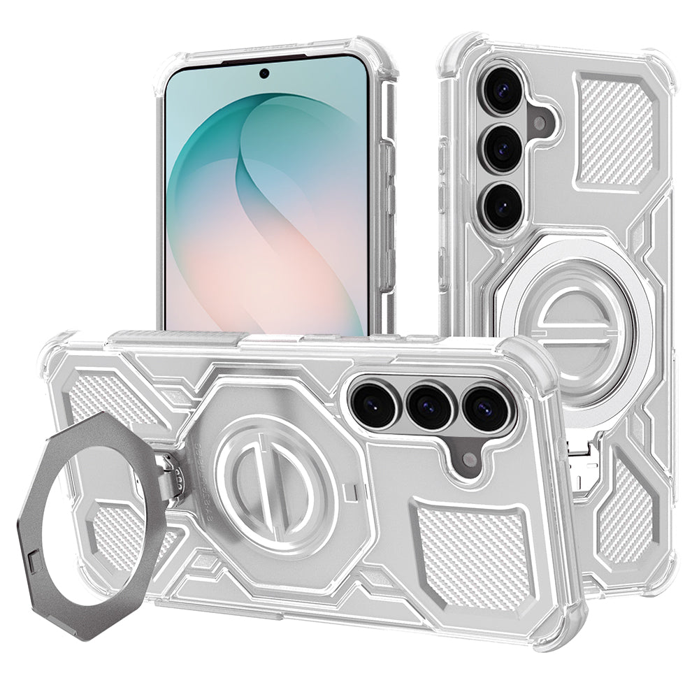 Futrola za Samsung Galaxy S26 Plus S947, Techsuit, Carbon Shield Pro, Bela