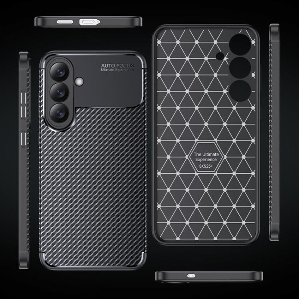 Futrola za Samsung Galaxy S26 Plus S947, Techsuit, CarbonFiber, Crna