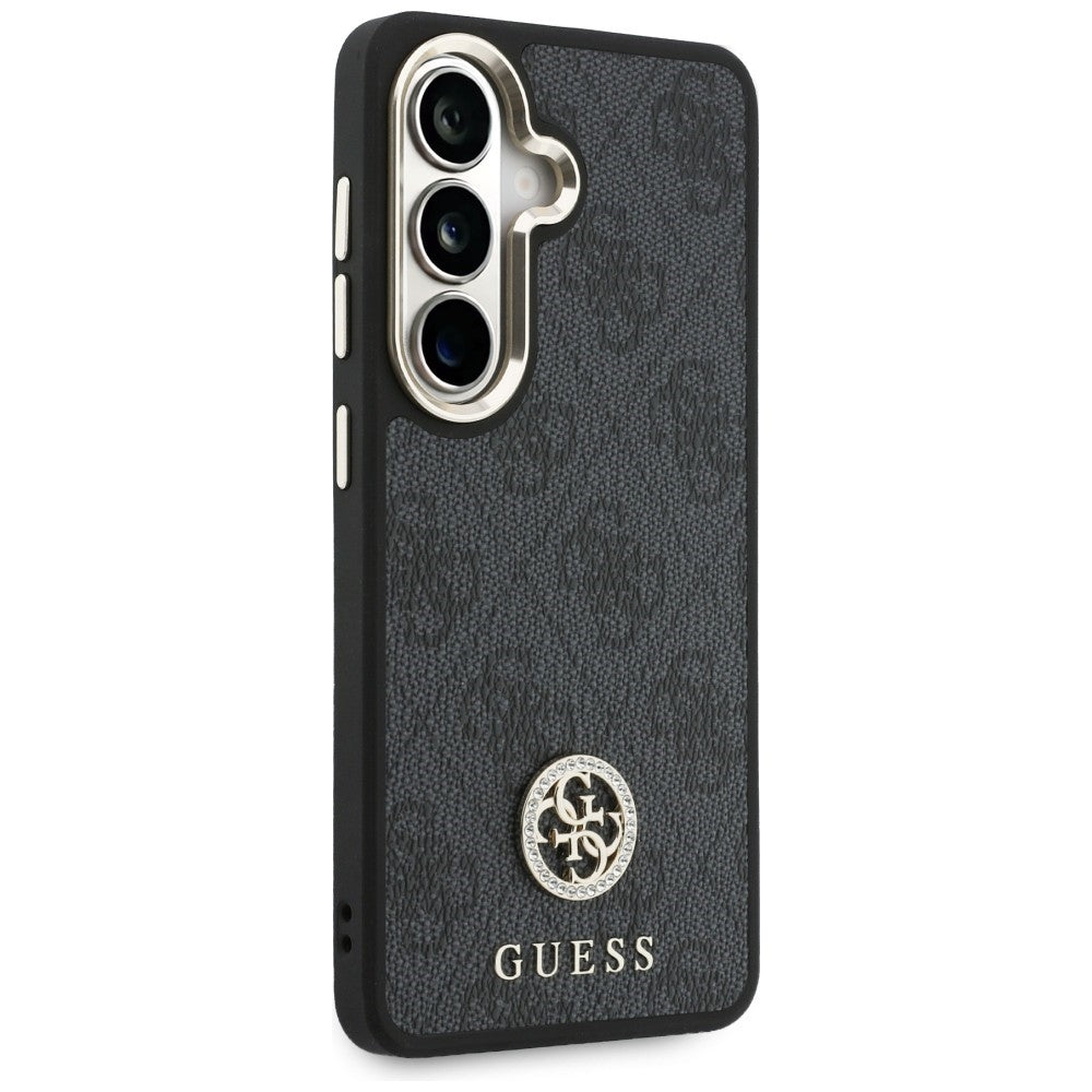 Futrola za Samsung Galaxy S26 S942, GUESS, 4G Big Rhinestone Triangle Strap, Crna