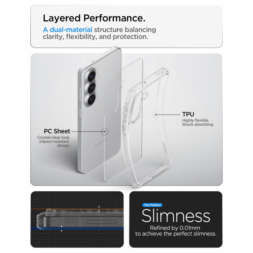 Futrola za Samsung Galaxy S26 S942, Spigen, Ultra Hybrid, Transparentna ACS10732