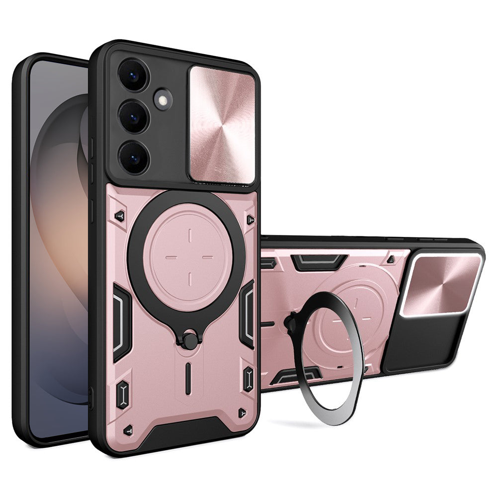 Futrola za Samsung Galaxy S26 S942, Techsuit, CamGuard Pro, Roze Zlatna