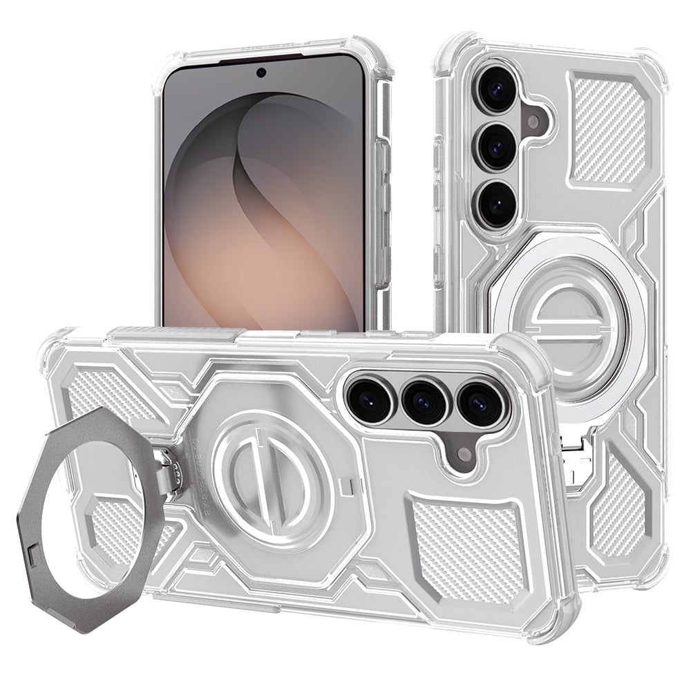 Futrola za Samsung Galaxy S26 S942, Techsuit, Carbon Shield Pro, Bela