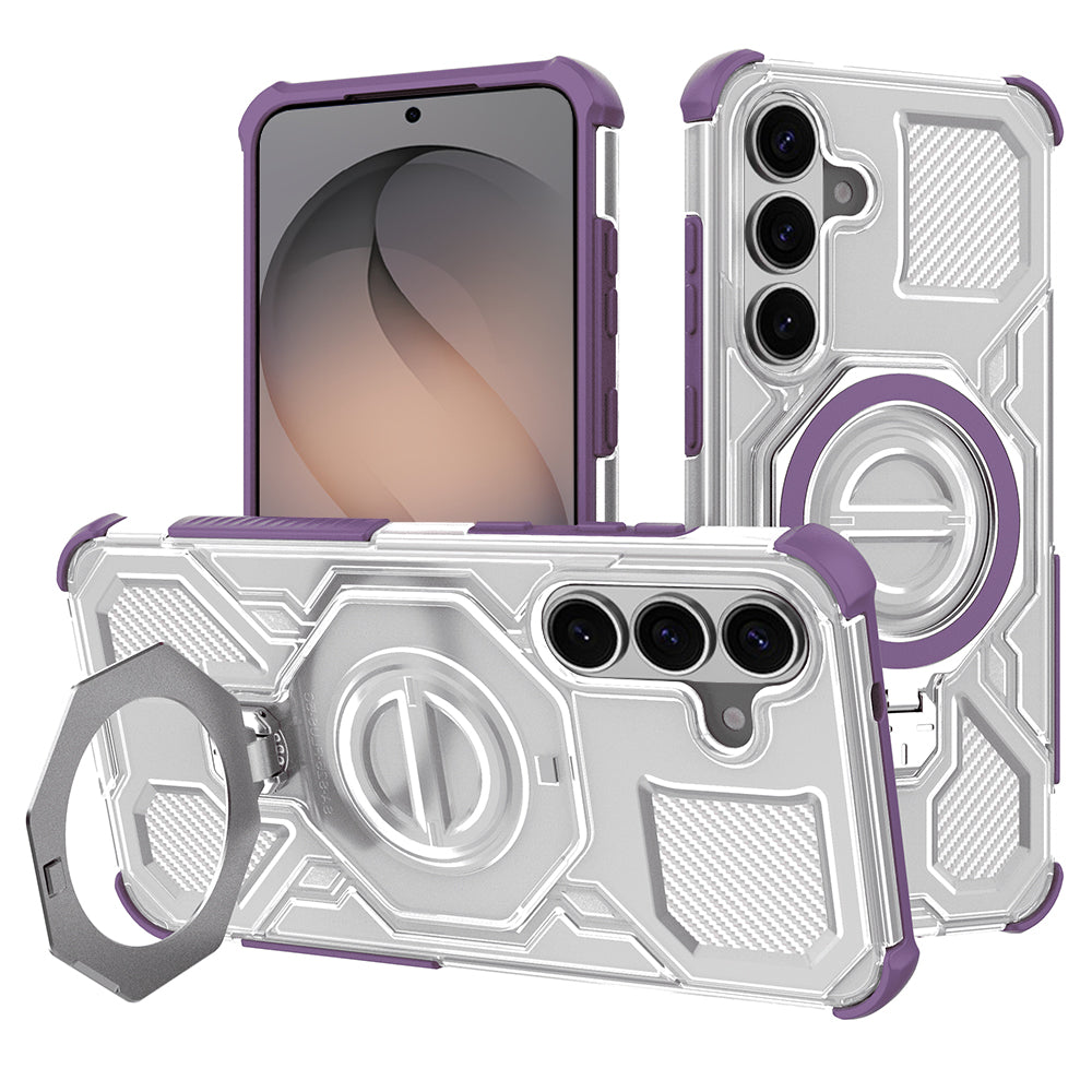Futrola za Samsung Galaxy S26, Techsuit, Carbon Shield Pro, Ljubičasta