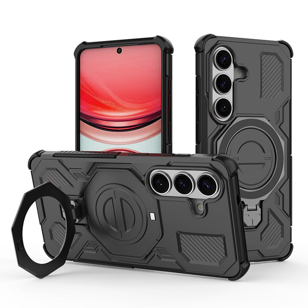 Futrola za Samsung Galaxy S26 S942, Techsuit, Carbon Shield Pro, Crna