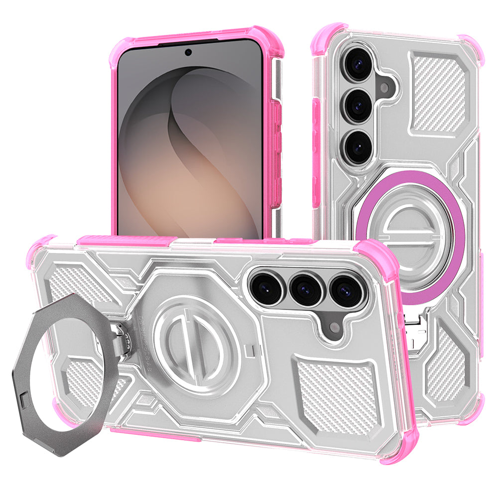 Futrola za Samsung Galaxy S26 S942, Techsuit, Carbon Shield Pro, Roze
