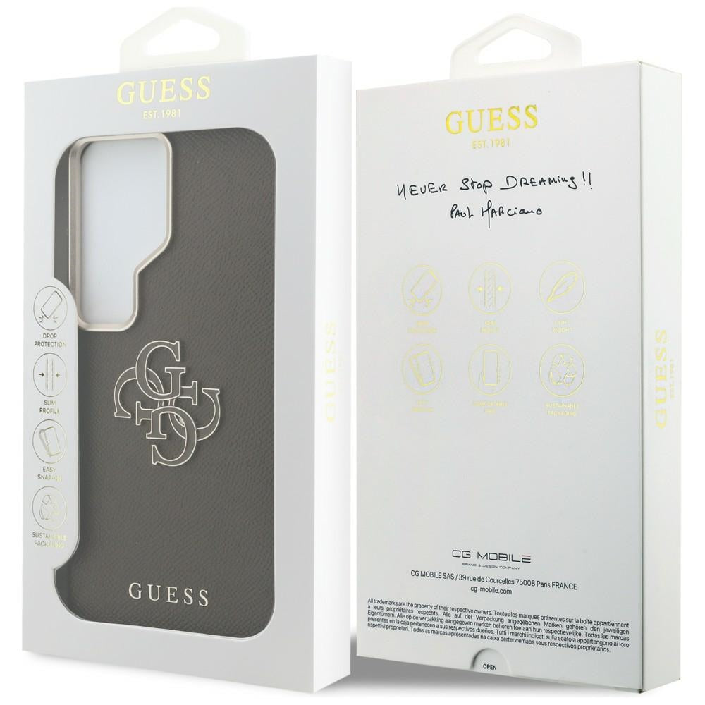 Futrola za Samsung Galaxy S26 Ultra S948, Guess, 4G Grained Big and Classic Logo, Braon