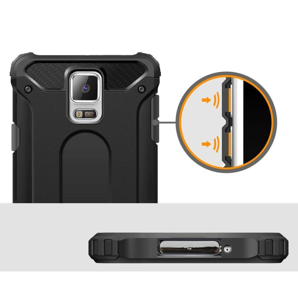 Futrola za Samsung Galaxy S5 G900, Techsuit, Hybrid Armor, Crna