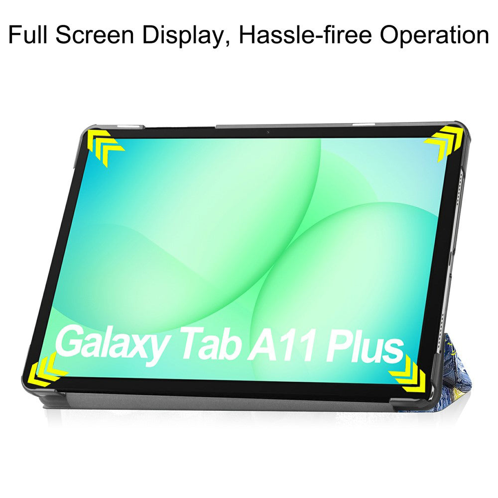 Futrola za Samsung Galaxy Tab A11+ / Tab A9+, Techsuit, FoldPro Starry Night, Višebojna