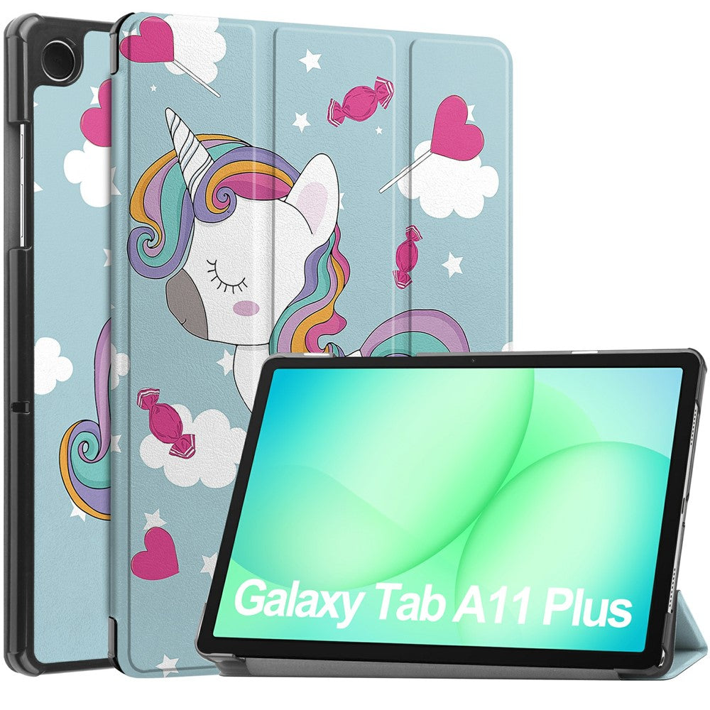 Futrola za Samsung Galaxy Tab A11+ / Tab A9+, Techsuit, FoldPro Unicorn, Multicolor