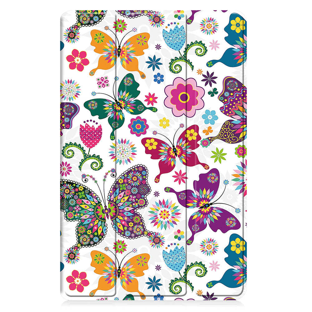Futrola za Samsung Galaxy Tab A11 / Tab A9, Techsuit, FoldPro Butterfly New Model, Multicolor