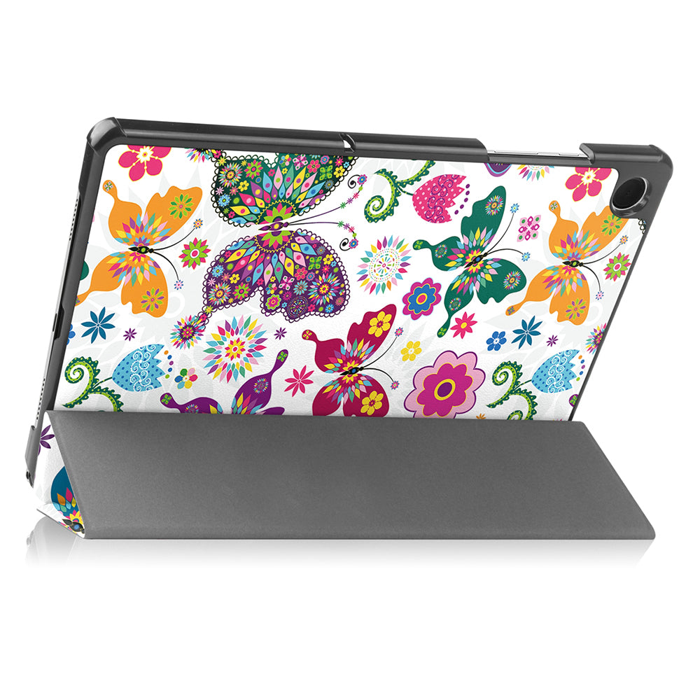 Futrola za Samsung Galaxy Tab A11 / Tab A9, Techsuit, FoldPro Butterfly New Model, Multicolor