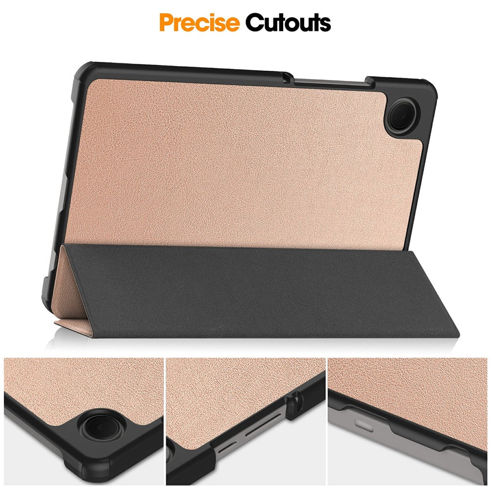 Futrola za Samsung Galaxy Tab A11 / Tab A9, Techsuit, FoldPro, Roze Zlato