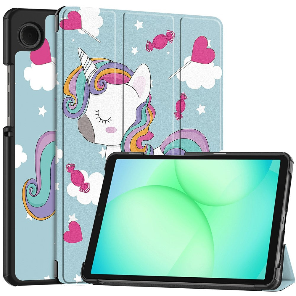 Futrola za Samsung Galaxy Tab A11 / Tab A9, Techsuit, FoldPro Unicorn New Model, Multicolor