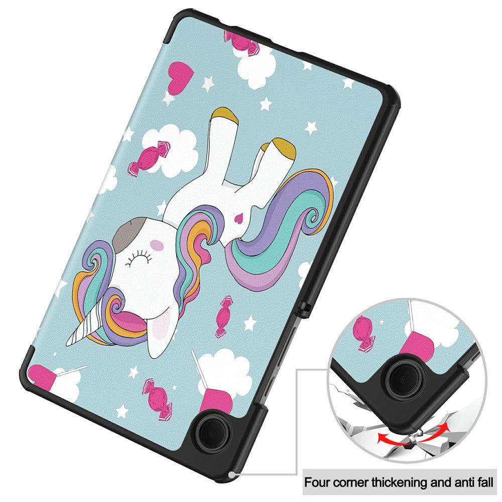 Futrola za Samsung Galaxy Tab A11 / Tab A9, Techsuit, FoldPro Unicorn New Model, Multicolor