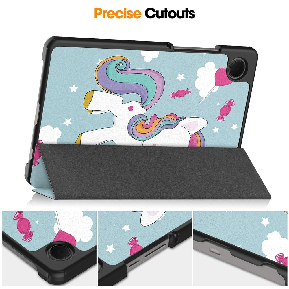 Futrola za Samsung Galaxy Tab A11 / Tab A9, Techsuit, FoldPro Unicorn New Model, Multicolor