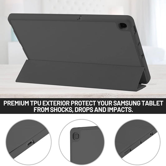 Futrola za Samsung Galaxy Tab S6 Lite (2024) / Tab S6 Lite (2022) / Tab S6 Lite (2020), Techsuit, Flex Trifold, Crna
