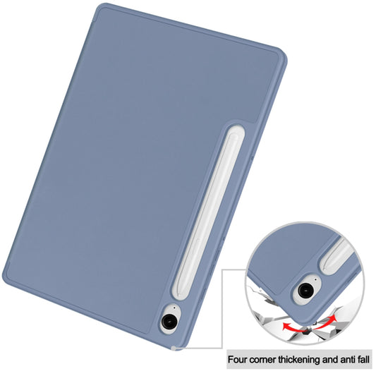 Futrola za Samsung Galaxy Tab S10 FE / Tab S9 FE / Tab S9, Techsuit, Flex Trifold, Siva