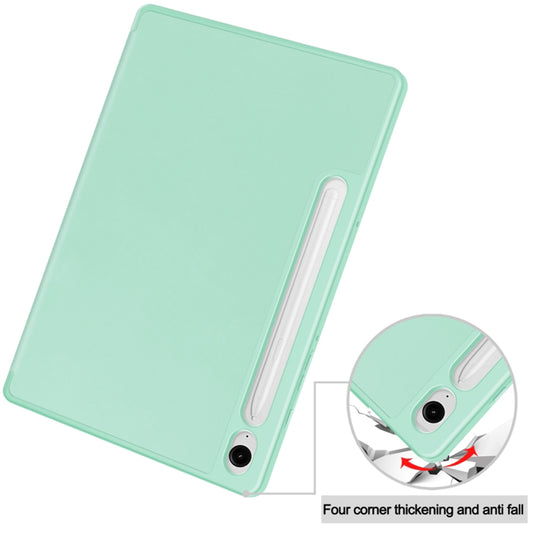 Futrola za Samsung Galaxy Tab S9 FE / Tab S9 / Tab S10 FE, Techsuit, Flex Trifold, Zelena Matcha
