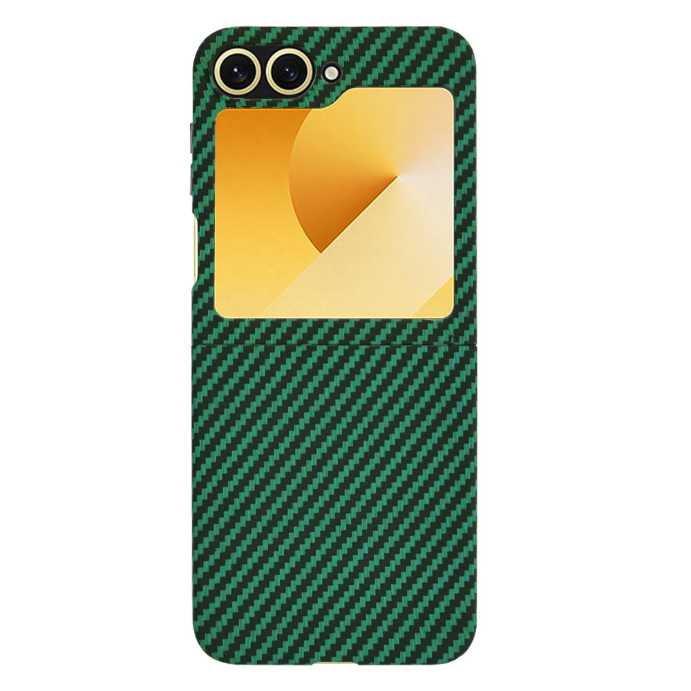 Futrola za Samsung Galaxy Z Flip7 FE F761 / Z Flip6 F741, Techsuit, Carbonite FiberShell, Zelena
